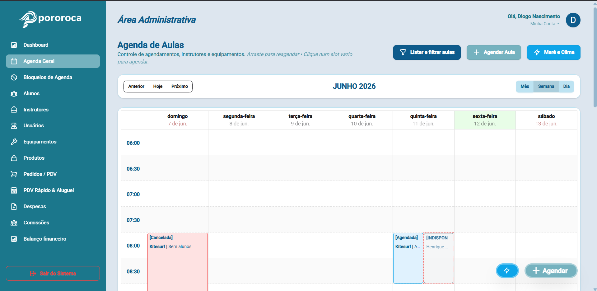 Agendamento