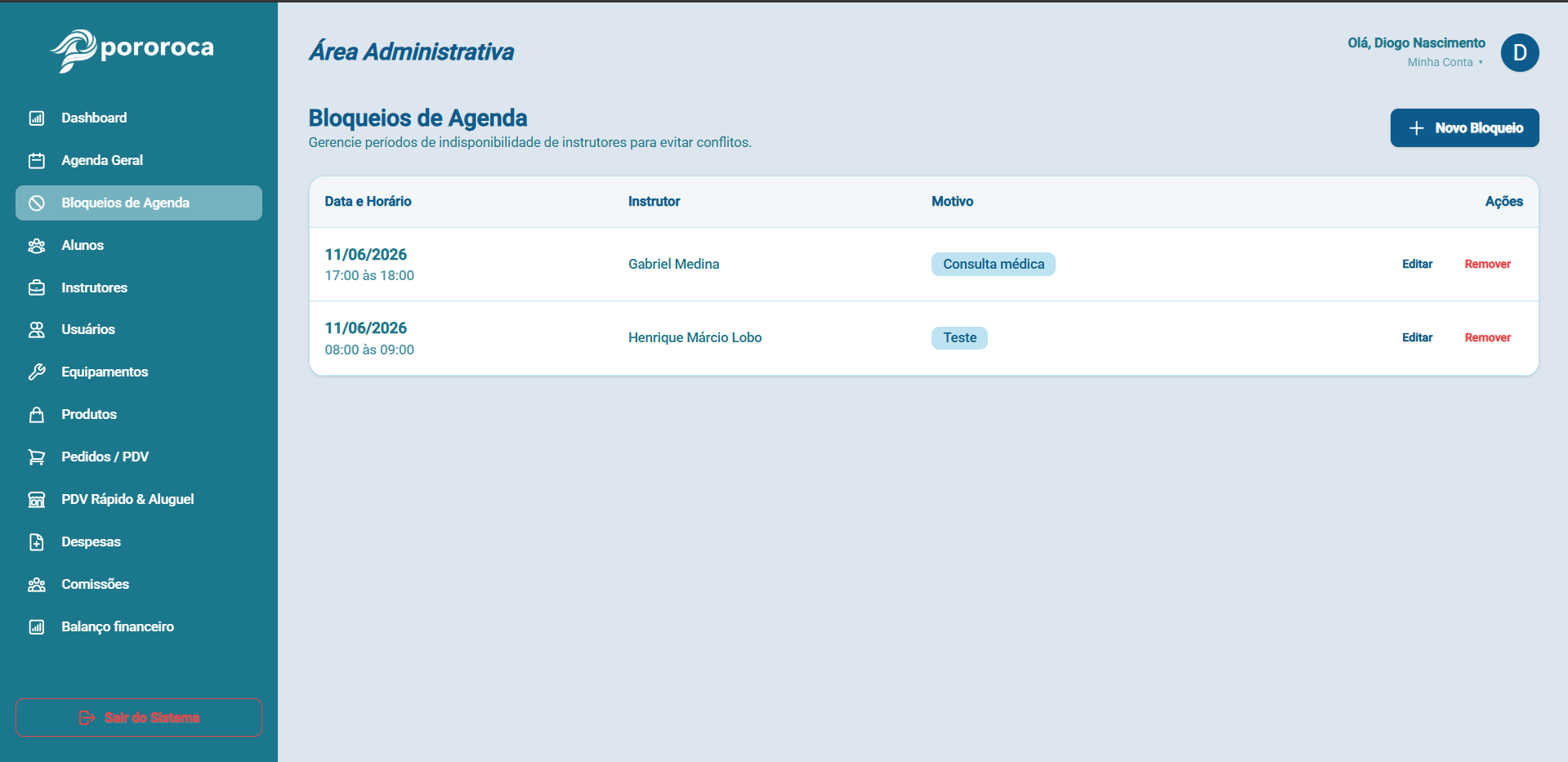 Agendamento